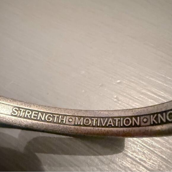 Alex & Ani Strength Motivation Knowledge Cuff Bracelet - Picture 6 of 10